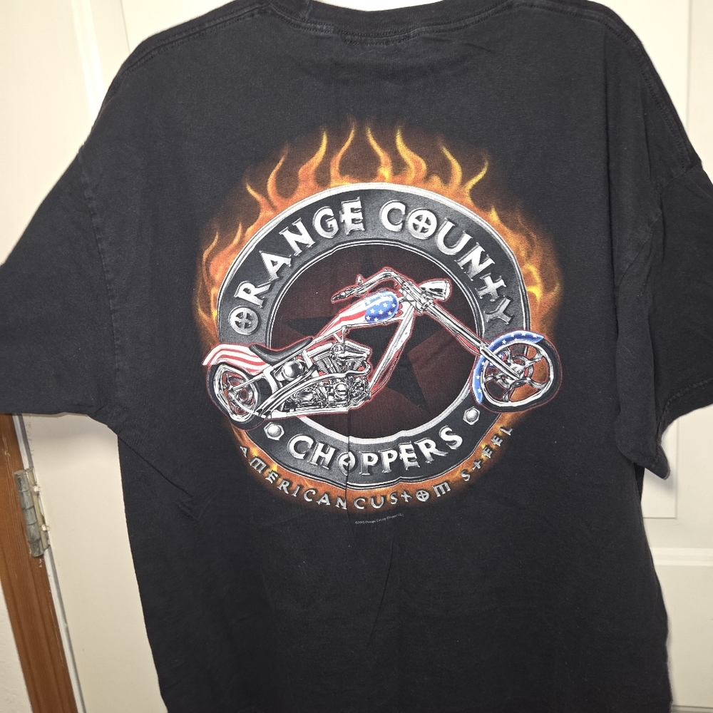 Orange County Choppers Black Graphic T-Shirt Size XXL